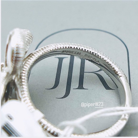 NWT Judith Ripka Jardin Flower MOP and Diamond Ring 8 - Picture 10 of 16